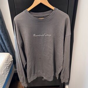Reclaimed Vintage inspired graphic sweatshirt in charcoal